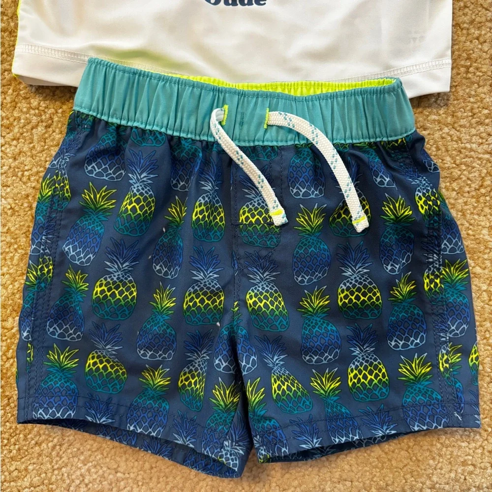 Baby Gap Rash Guard and Swimsuit Size 6-12 Months